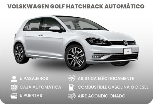 Alquiler de carros en Cali Valle - Volkswagen Golf