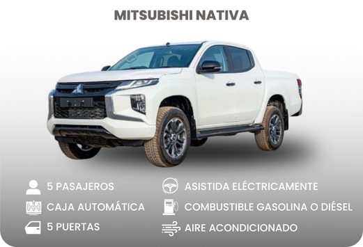 Alquiler de camionetas grandes en Cali - Mitsubishi Nativa