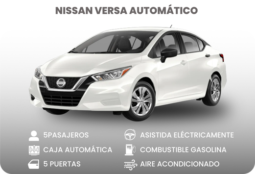Alquiler de carros en Cali - Nissan Versa