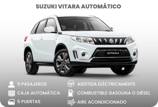 Alquiler de vehículos en Colombia - Suzuki Vitara